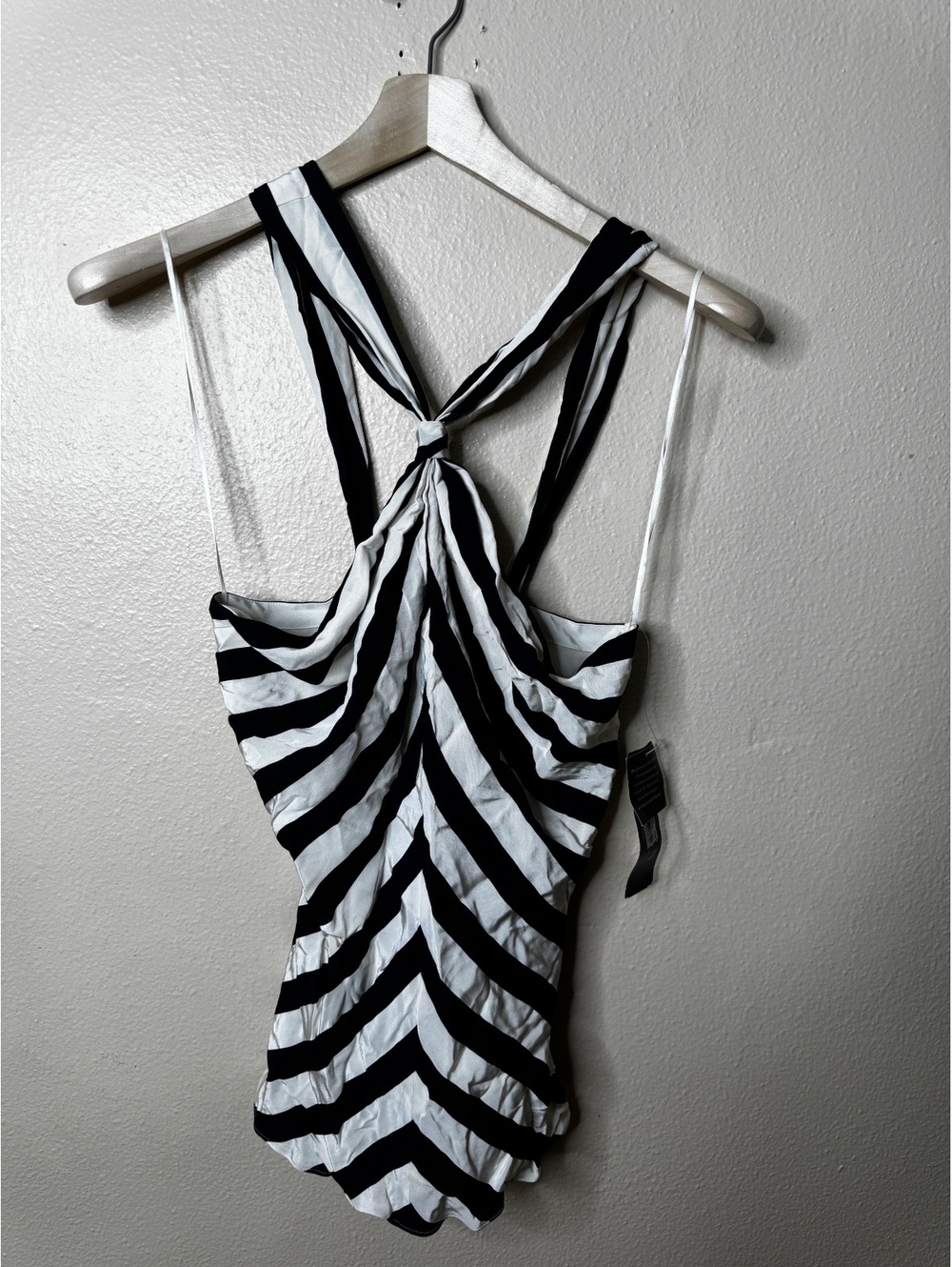 Lauren Ralph Lauren Womens 6 Navy White Silk Striped Sleeveless Dress NWT